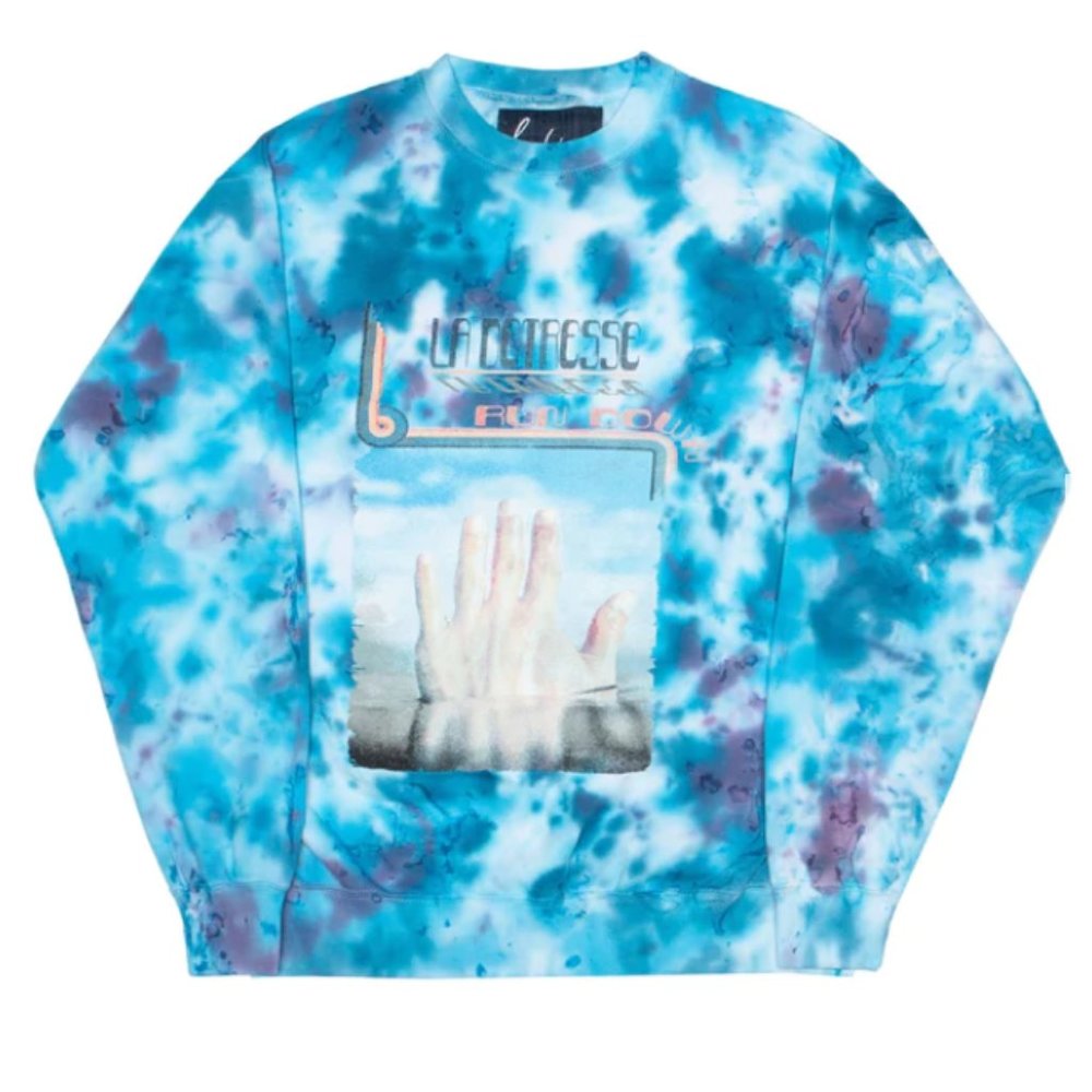 NWT La Detresse - Blue Tie Dye Amnesia Sweatshirt